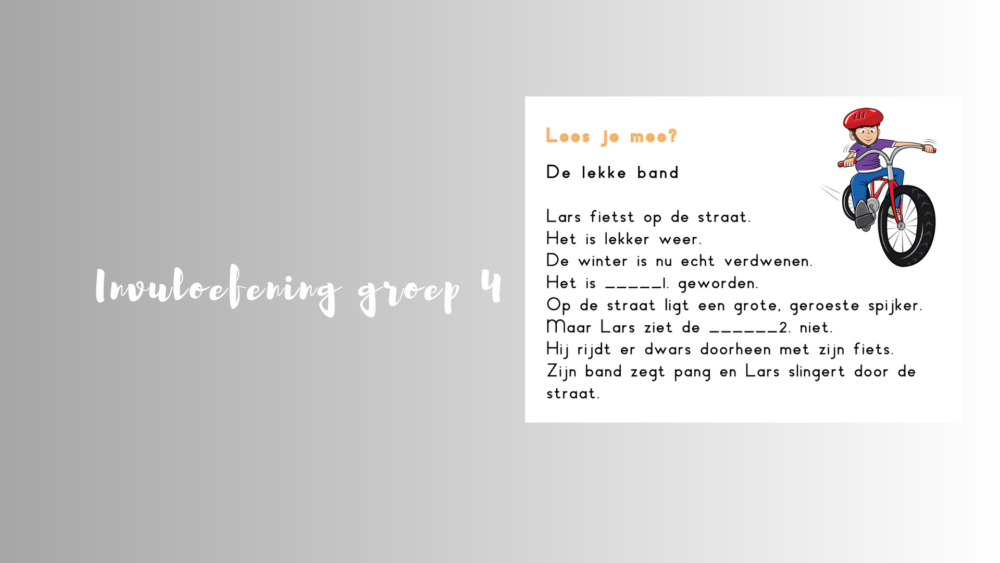 Invuloefening groep 4