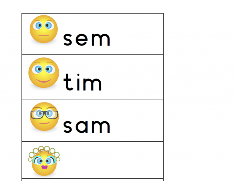 Set kaartjes emoji kleuters