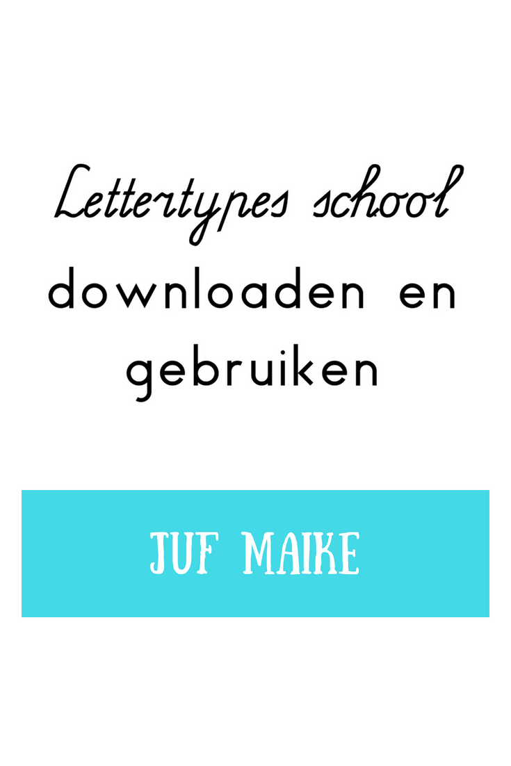 Lettertypes school downloaden en gebruiken