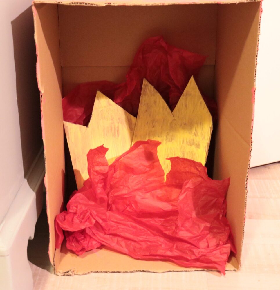 Open haard Sinterklaas knutselen