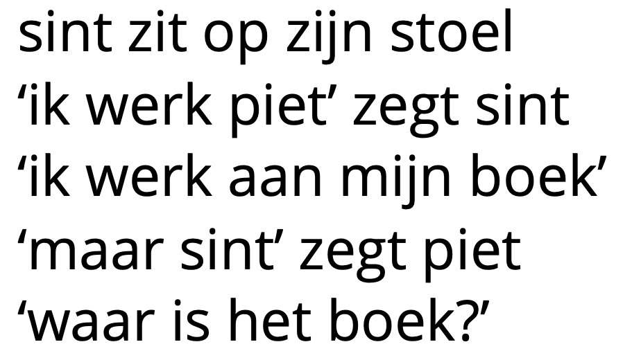 Begrijpend lezen Sinterklaas