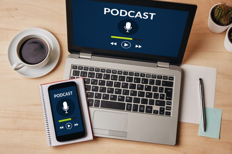 Podcasts productiviteit, succes, werkdrukverlichting
