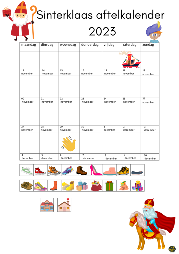 Sinterklaas aftelkalender 2023