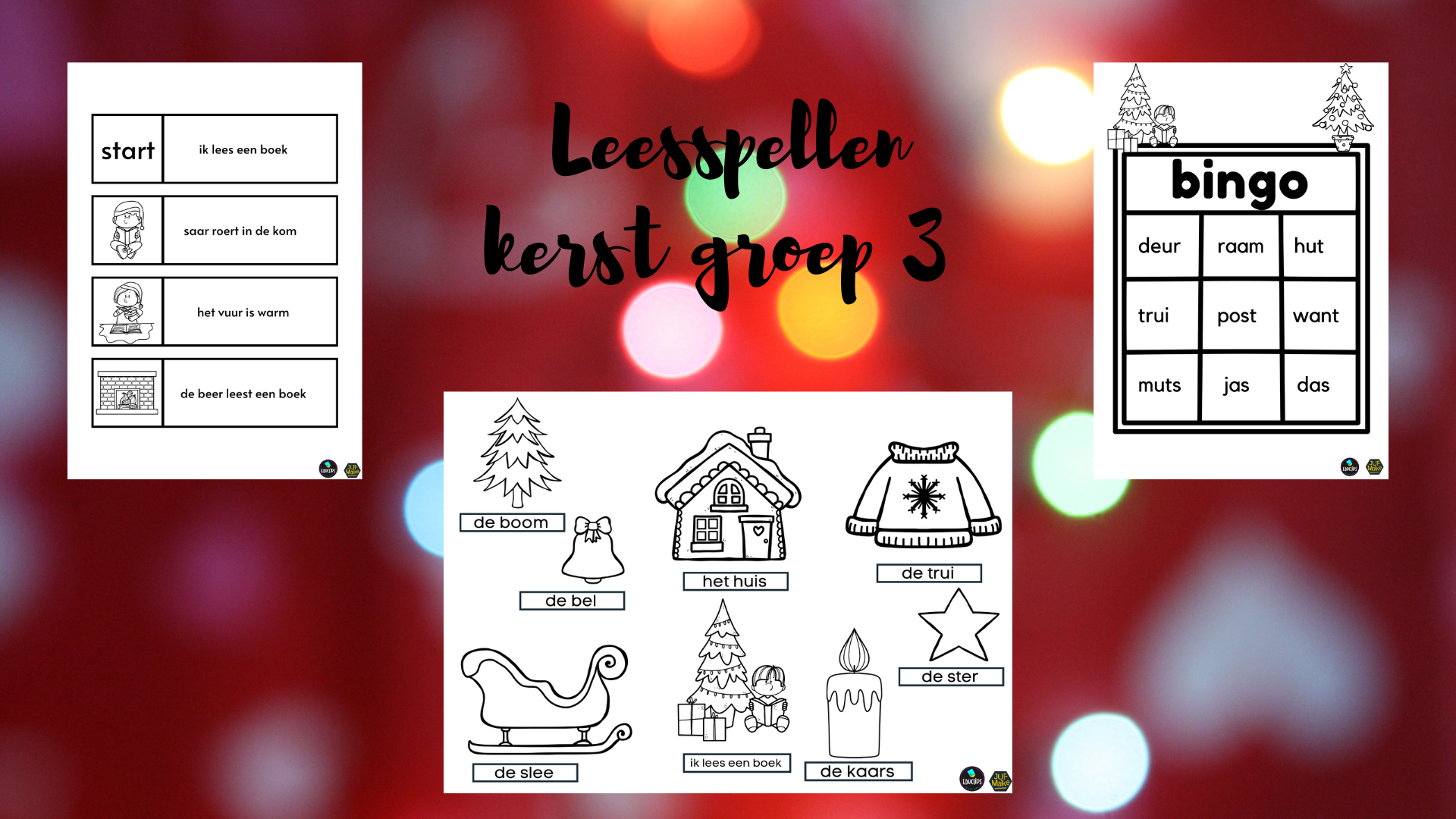 Leesspellen kerst groep 3
