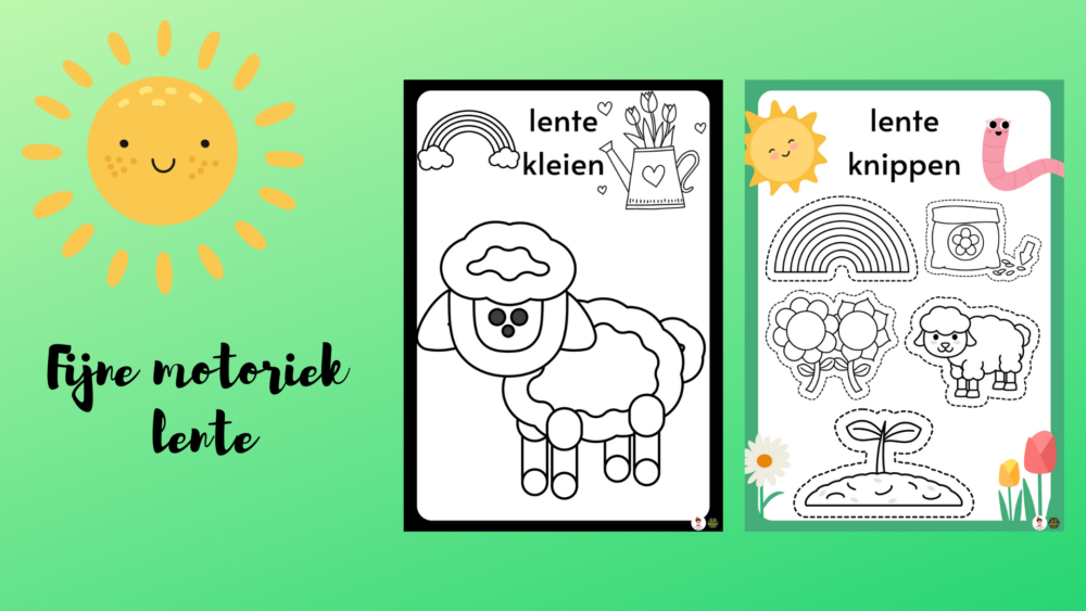Fijne motoriek lente • Juf Maike
