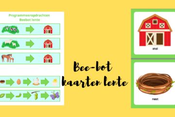 Bee-bot kaarten lente