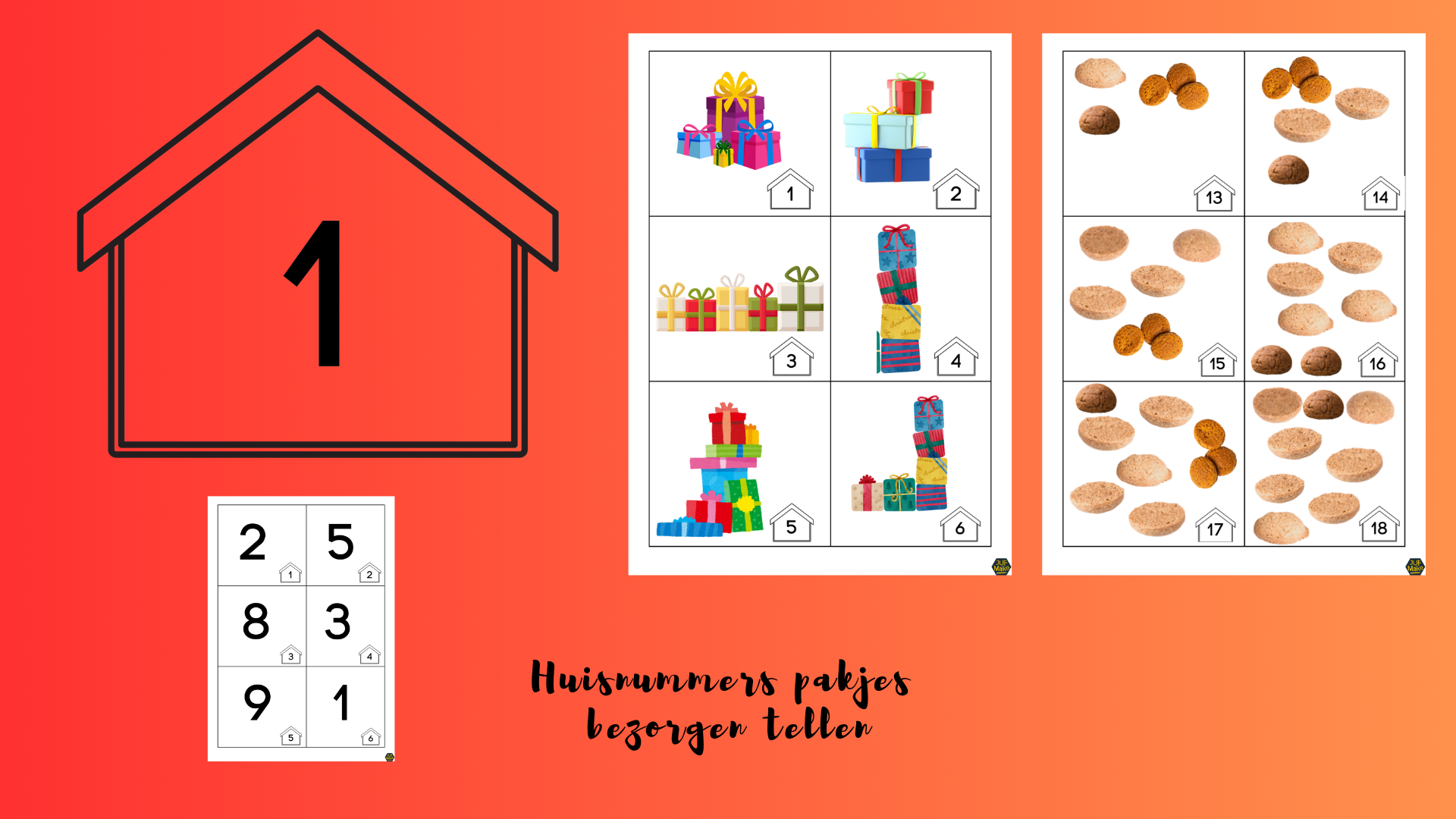 Huisnummers pakjes bezorgen tellen