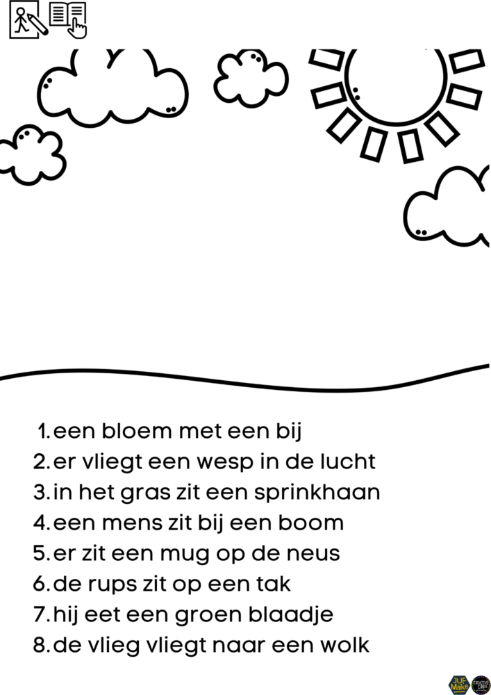 Teken wat je leest insect