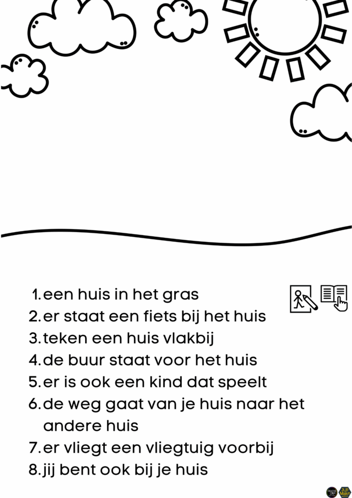 Teken wat je leest huis