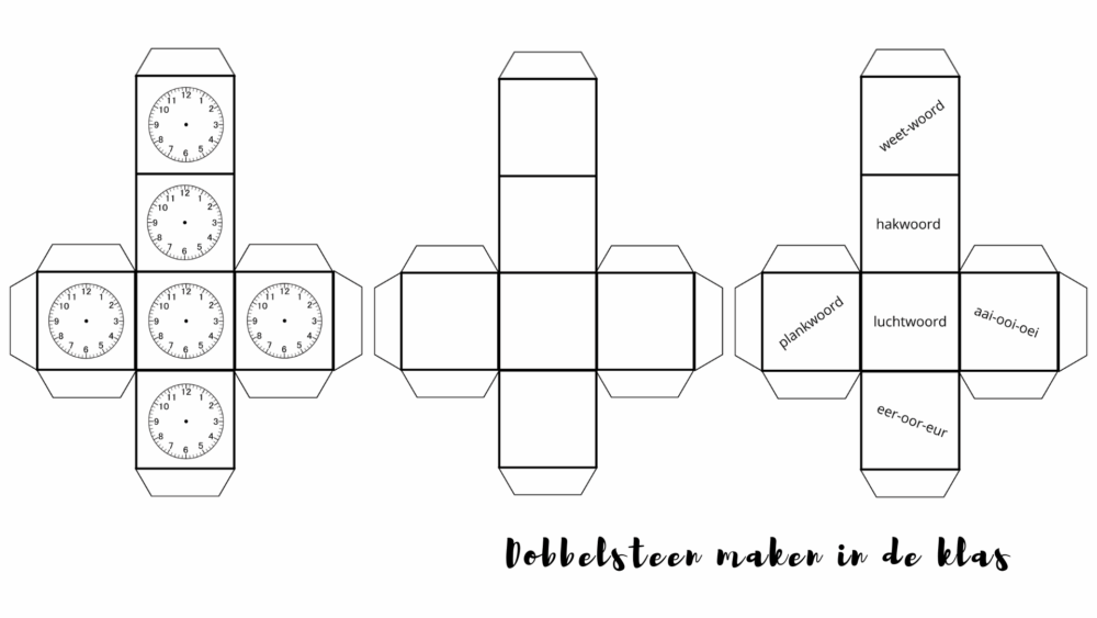 Dobbelsteen maken in de klas