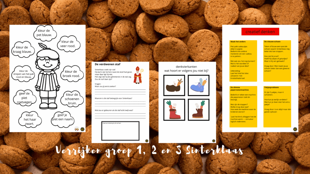Verrijken groep 1, 2 en 3 Sinterklaas