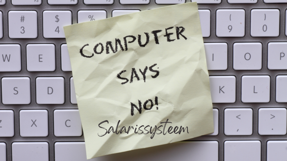 Salarissysteem: computer says no